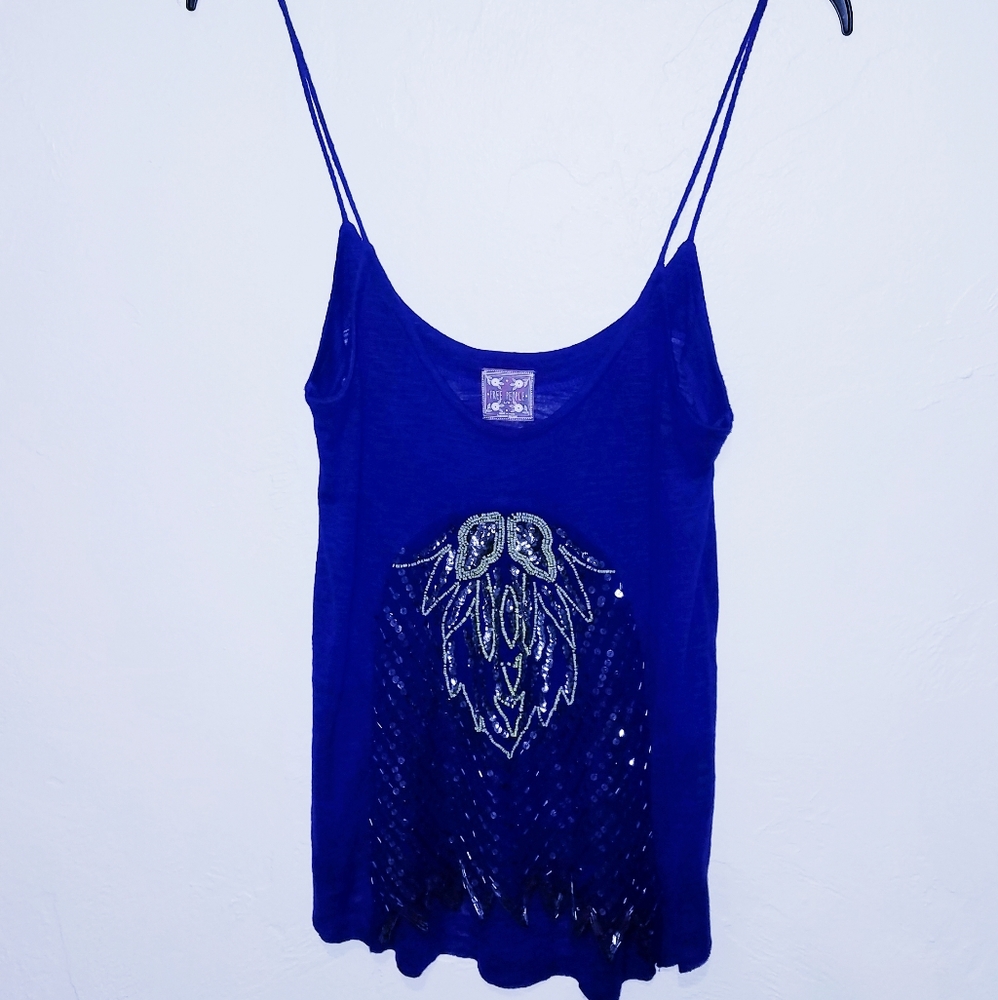 Beautiful Free People sequined tank